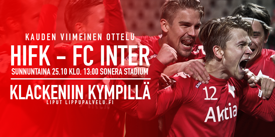 Mamma Rosan otteluennakko: HIFK – FC Inter: Klackeniin kympillä – Pukeudu punaiseen!