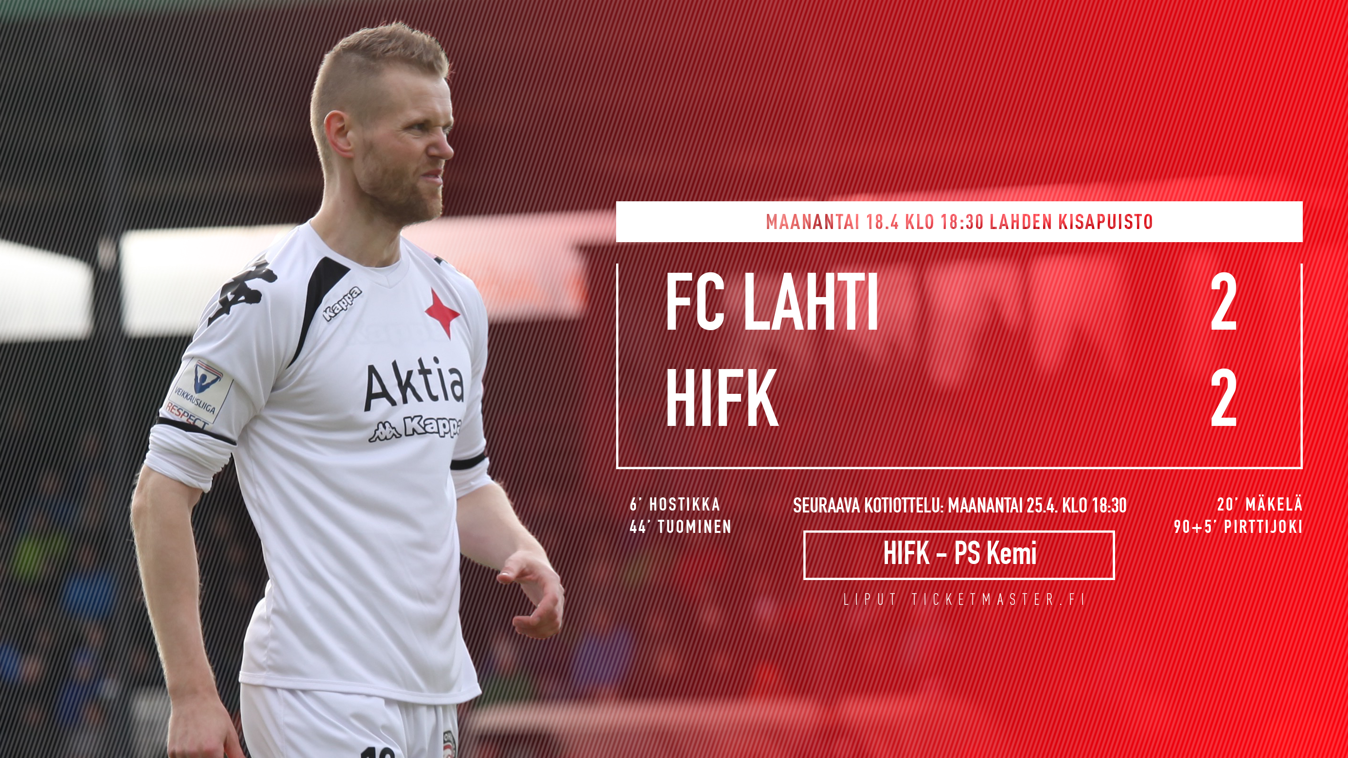 FC Lahti – HIFK 18.4.2016 – Maalikooste