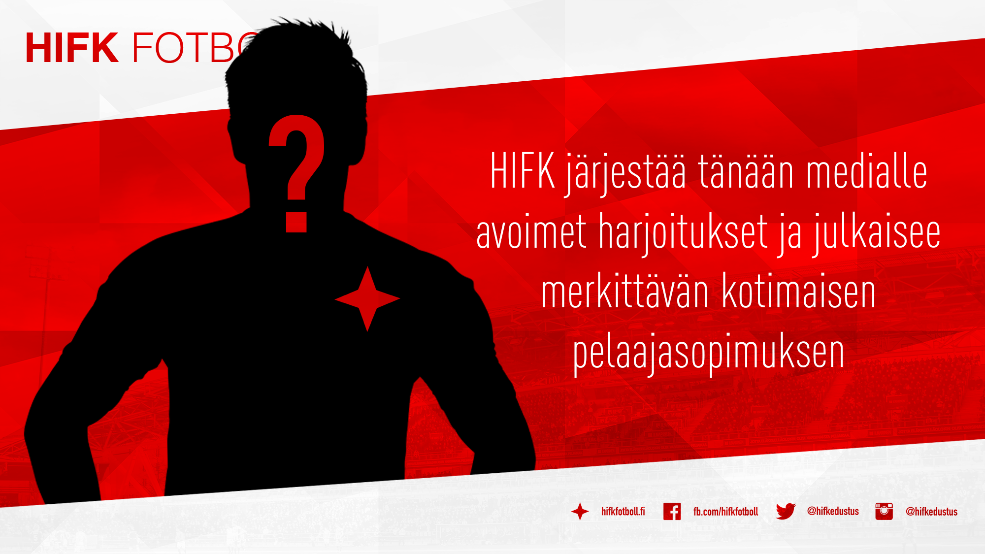 HIFK järjestää tänään medialle avoimet harjoitukset ja julkaisee merkittävän kotimaisen pelaajasopimuksen