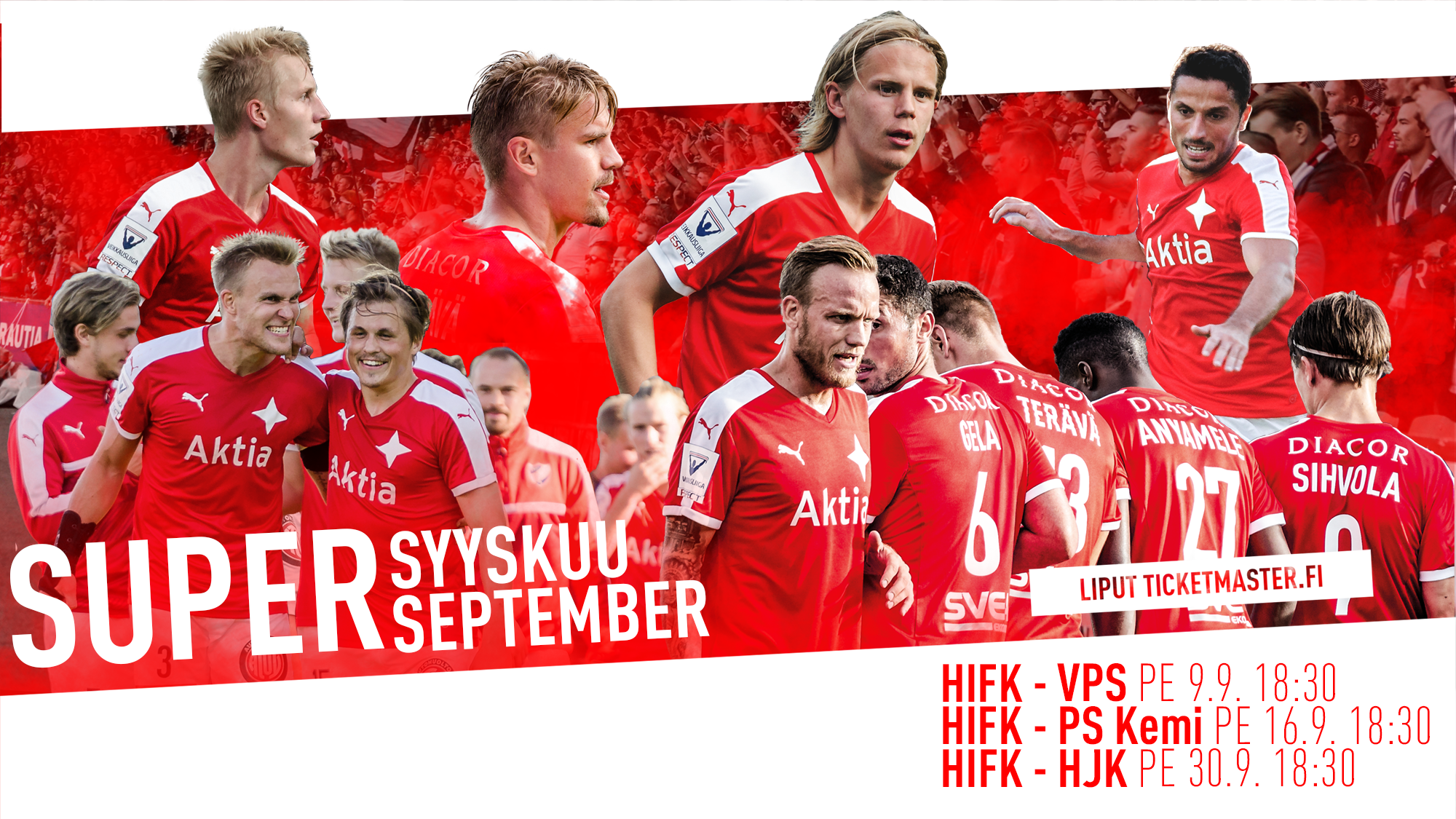 Supersyyskuu – HIFK-VPS otteluun 13 euron ennakkoliput Itäkatsomoon