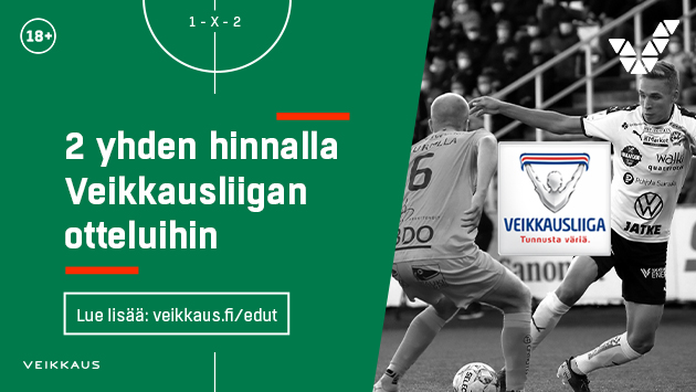 Veikkauksen Etuasiakkaana saat kaksi lippua yhden hinnalla HIFK – IFK Mariehamn-otteluun